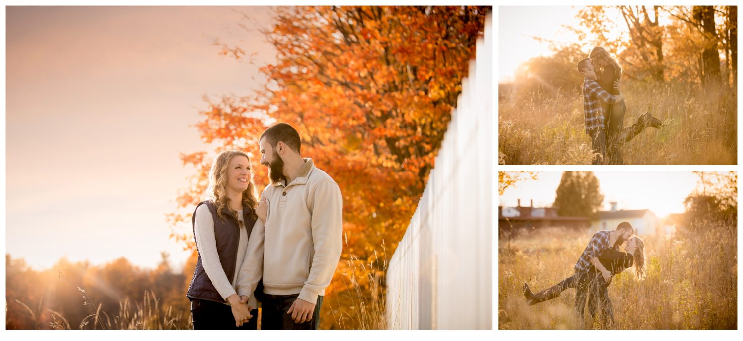Canterbury Village Engagement Session During Fall