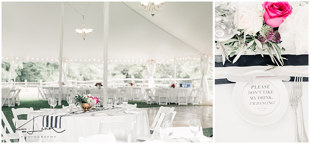 White Tented Wedding Reception at the Bradley Estates in Canton Ma