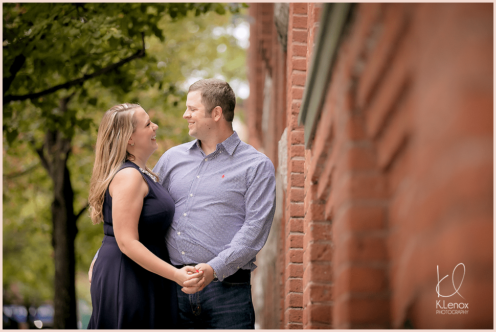 Keene fall engagement session. Bride and groom 