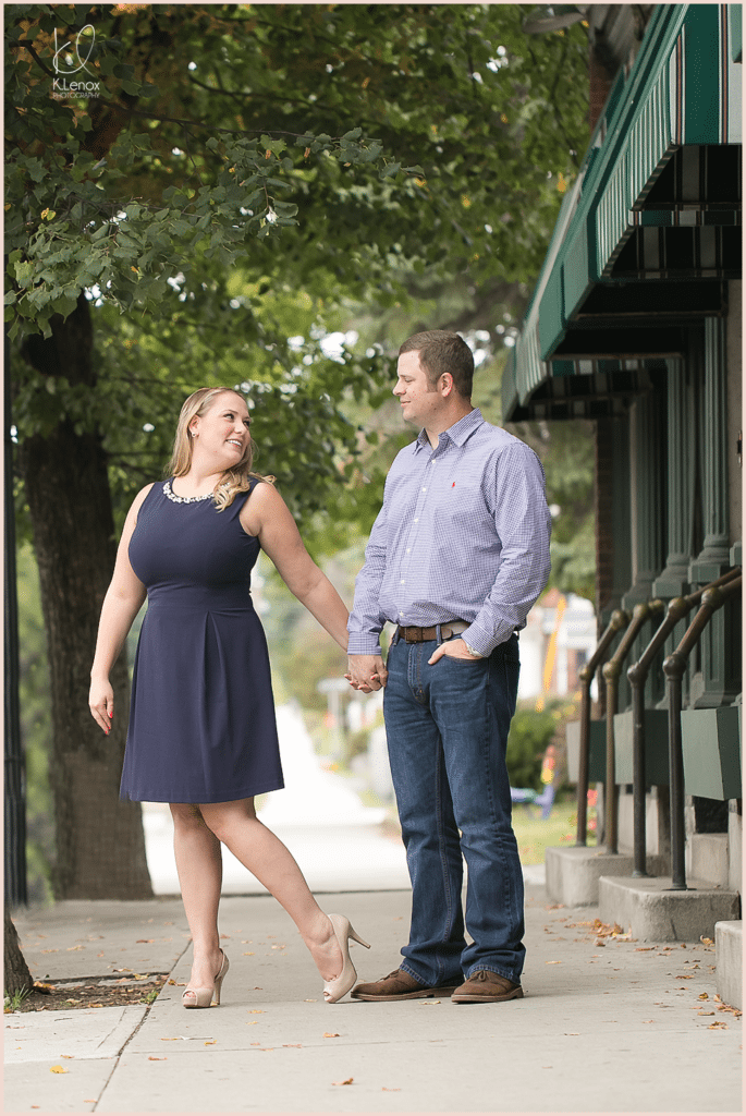 Keen fall engagement session- Bride and Groom 