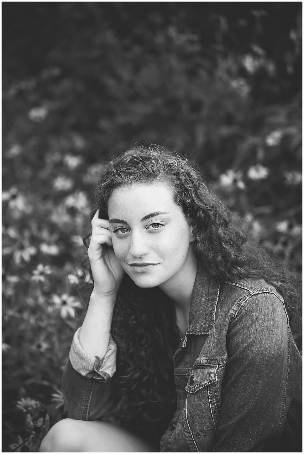 Keene Senior Photography- Black and White of Lauren Class of 2018