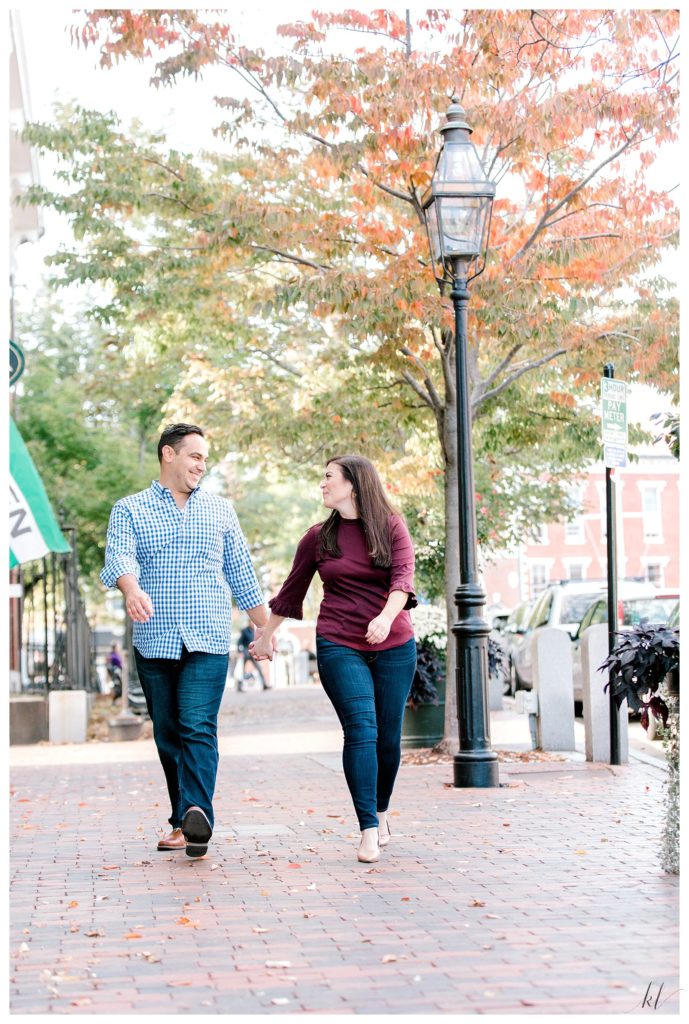 Candid and Natural Engagement photo in Portsmouth nh