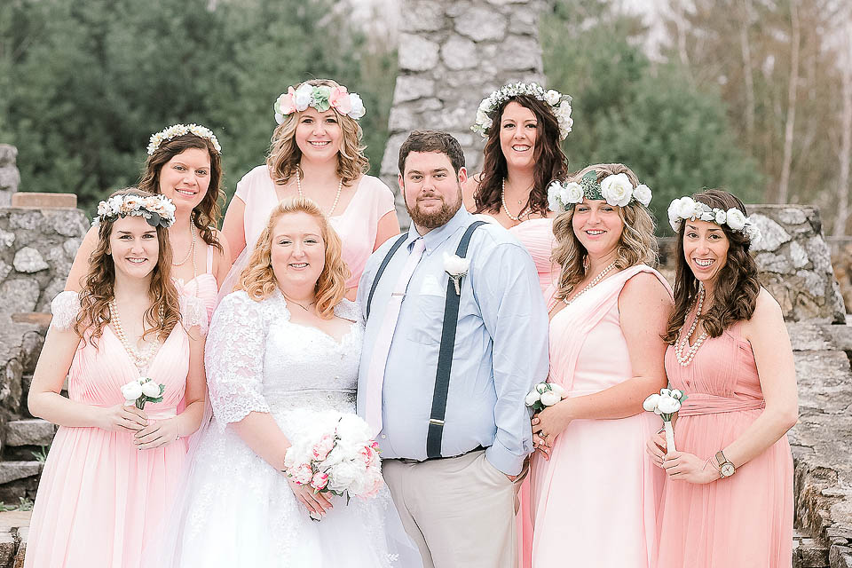 Wedding Party dressing various shades of pink bridesmaids dresses , Style Tips for Plus Size Bridesmaids
