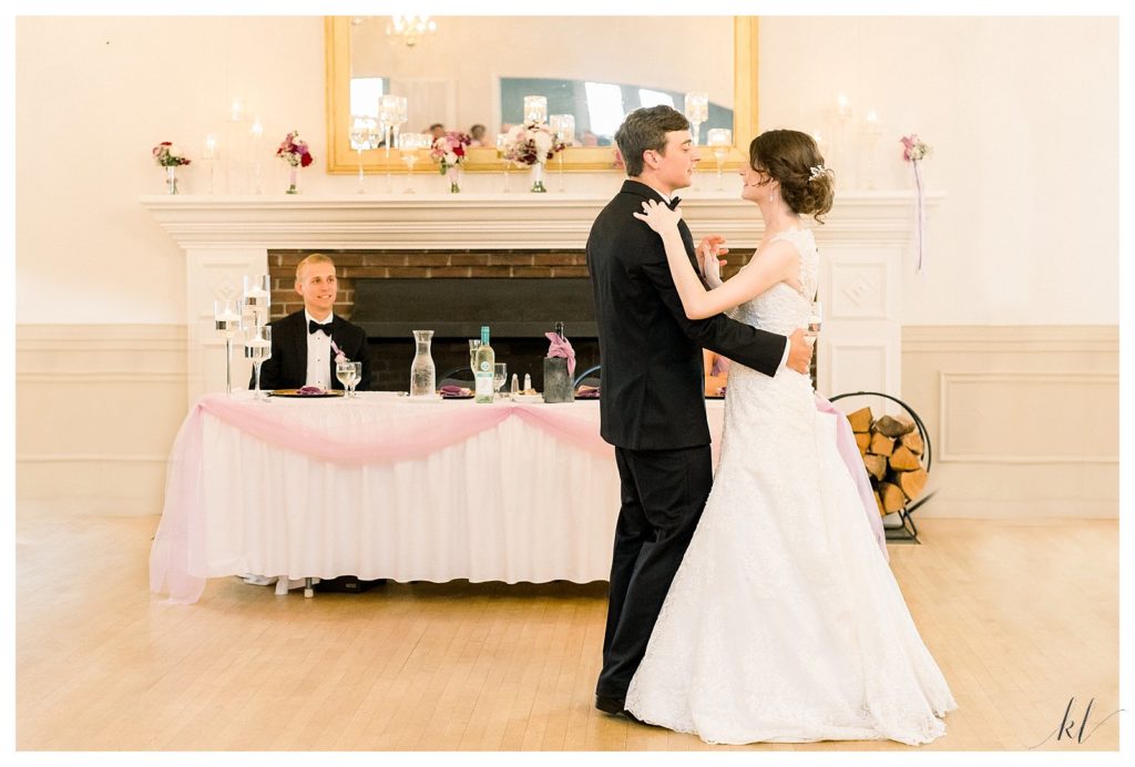 Bride and Groom's first dance at the Keene Country Club Summer Wedding. 