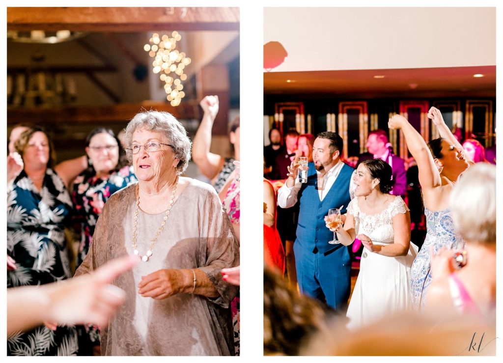 Candid and fun wedding reception photos at the Bedford Village Inn. 