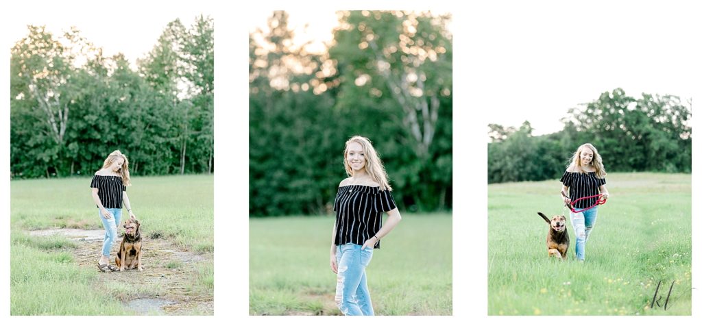 Light and Airy Senior photos in West Chesterfield.