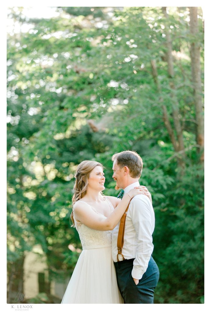 Light and airy bride and groom portrait taken by K. Lenox Photography after their ceremony
