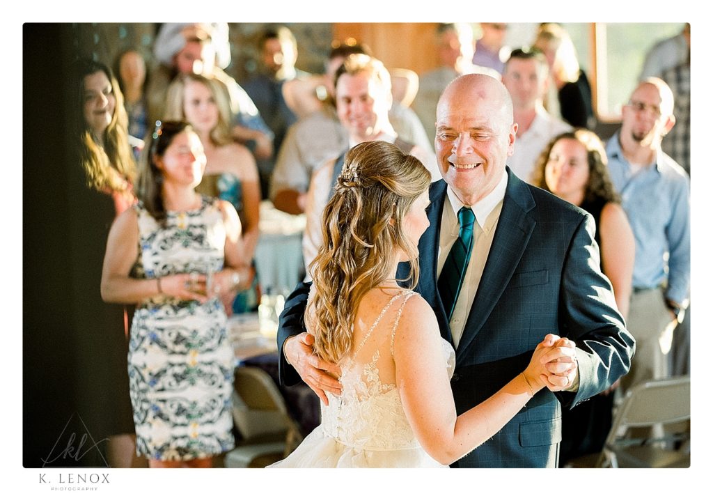 Bride and her Father's dance on the wedding day