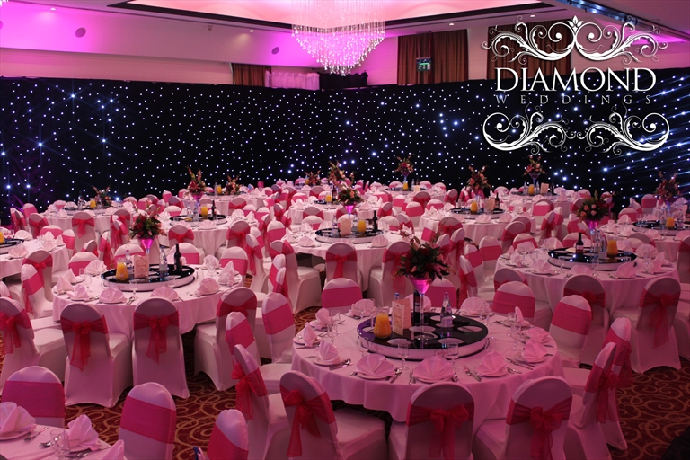 StarCloth as a moodsetter for your wedding reception decoration