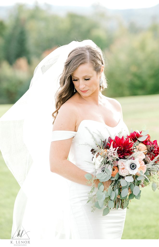 Bride prepares for her wedding day- after following a Skincare Routine Before Your Wedding