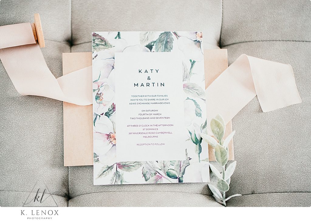 DIY floral Printable wedding invitation 