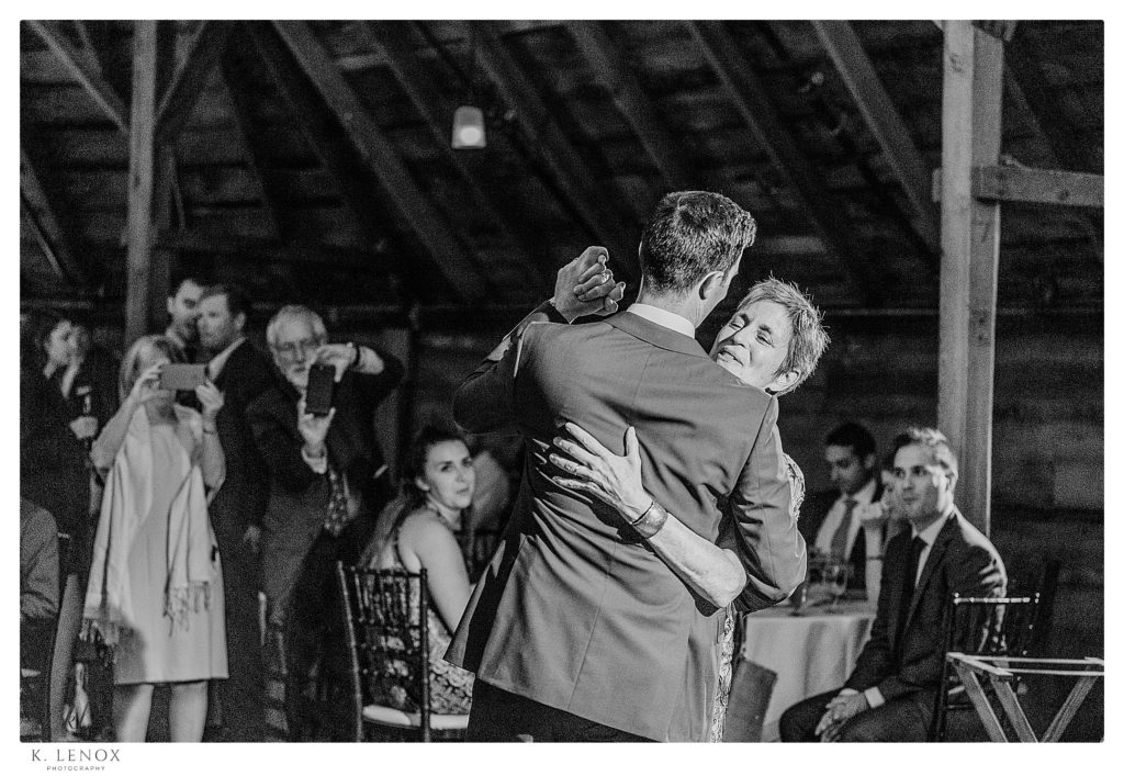 Wedding at Inn at the Round Barn- Mother and son dance