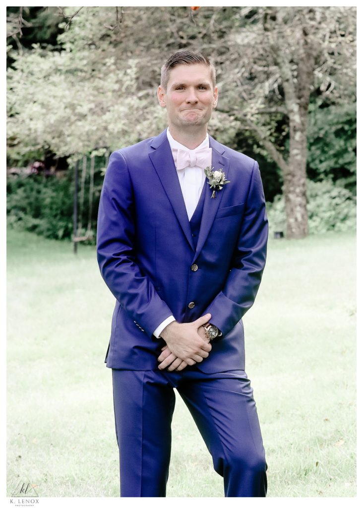 Photo of a Groom on his wedding day. 