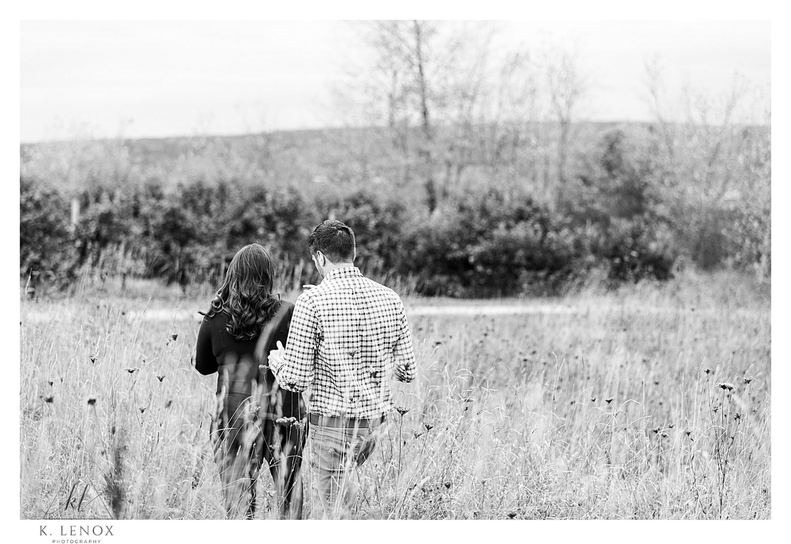 Fall Engagement Session in the Orchard • K. Lenox Photography