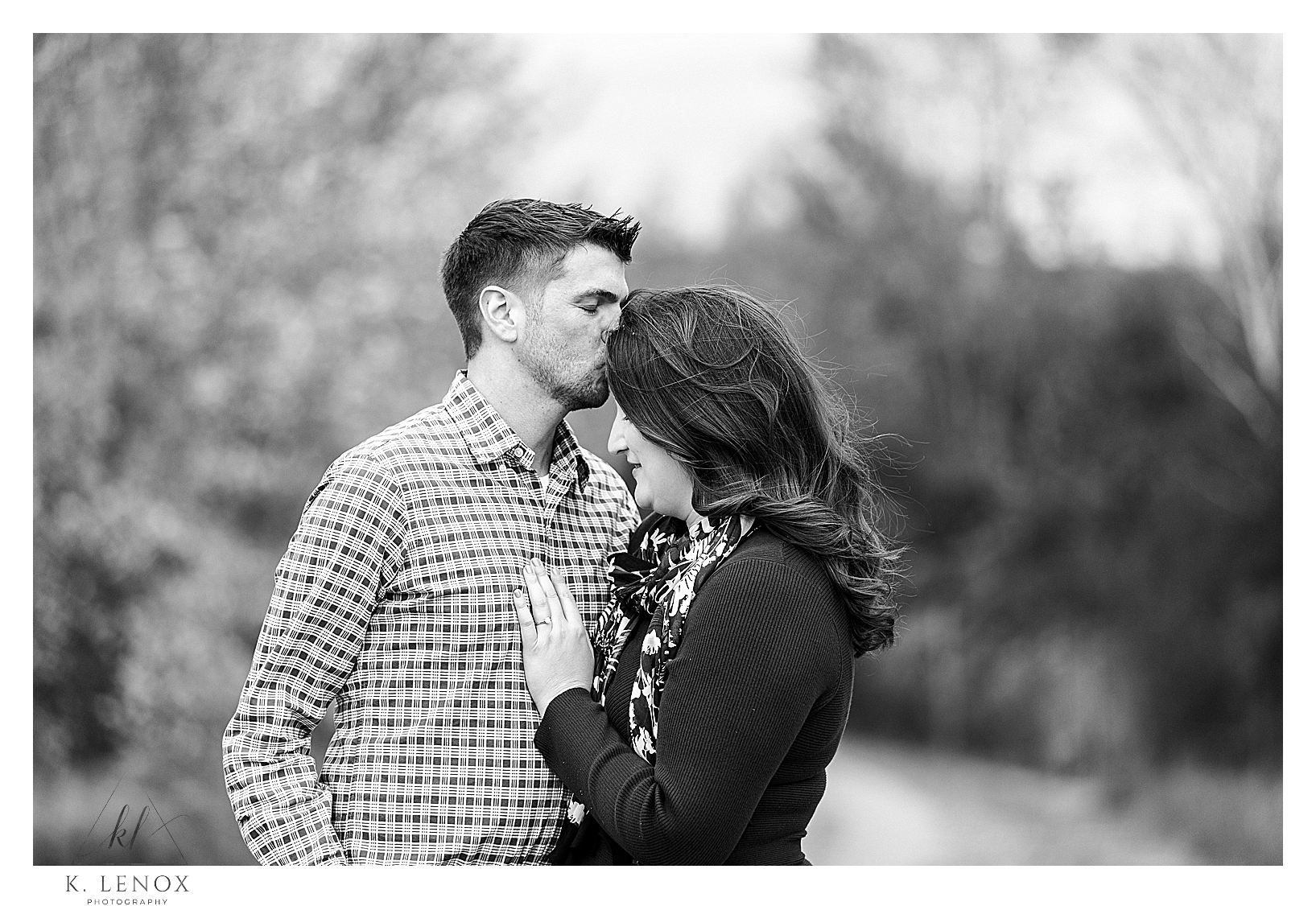 Fall Engagement Session in the Orchard • K. Lenox Photography