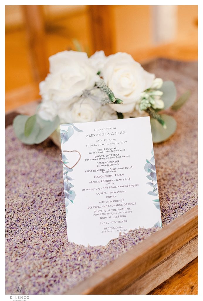 Rustic Wedding Decoration- in a bed of lavender seeds. 
