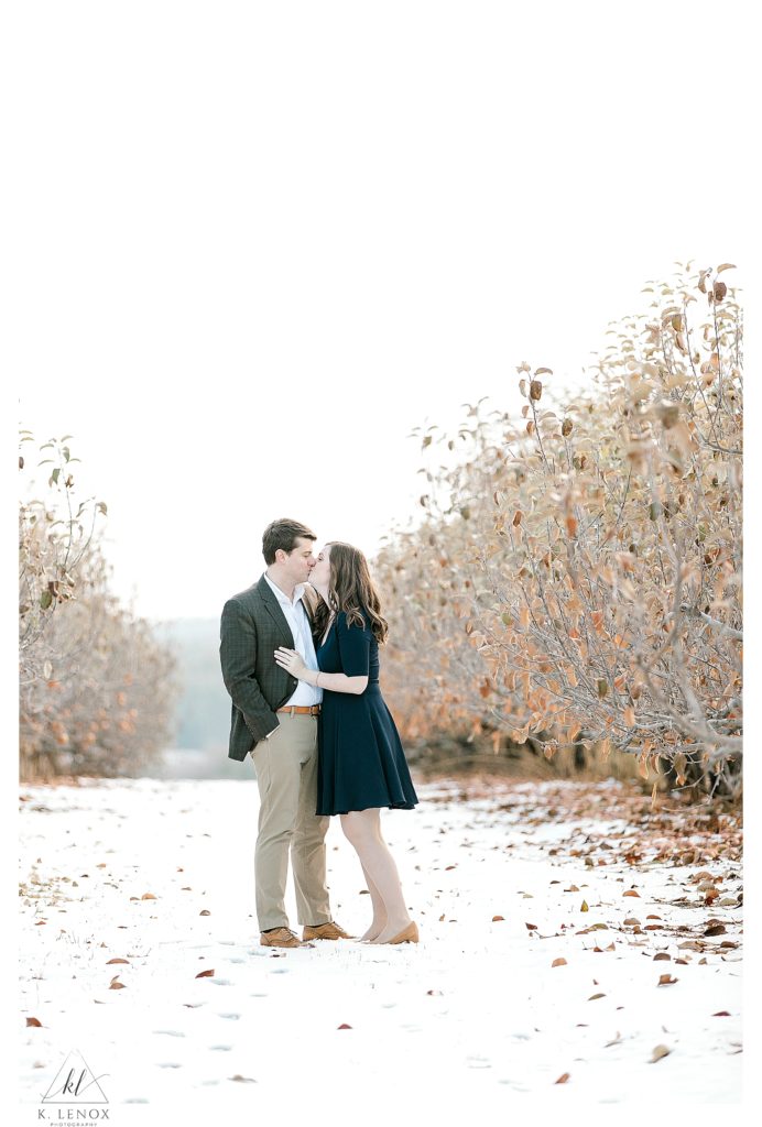 Winter Engagement Session at Alyson's Orchard