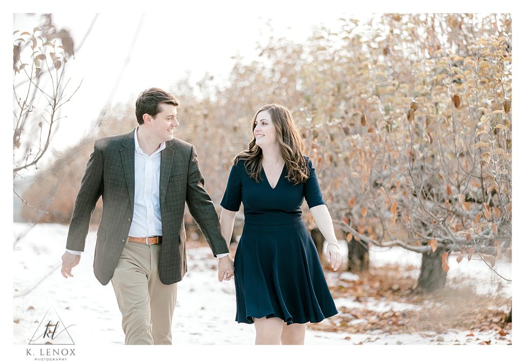 Winter Engagement Session at Alyson's Orchard
