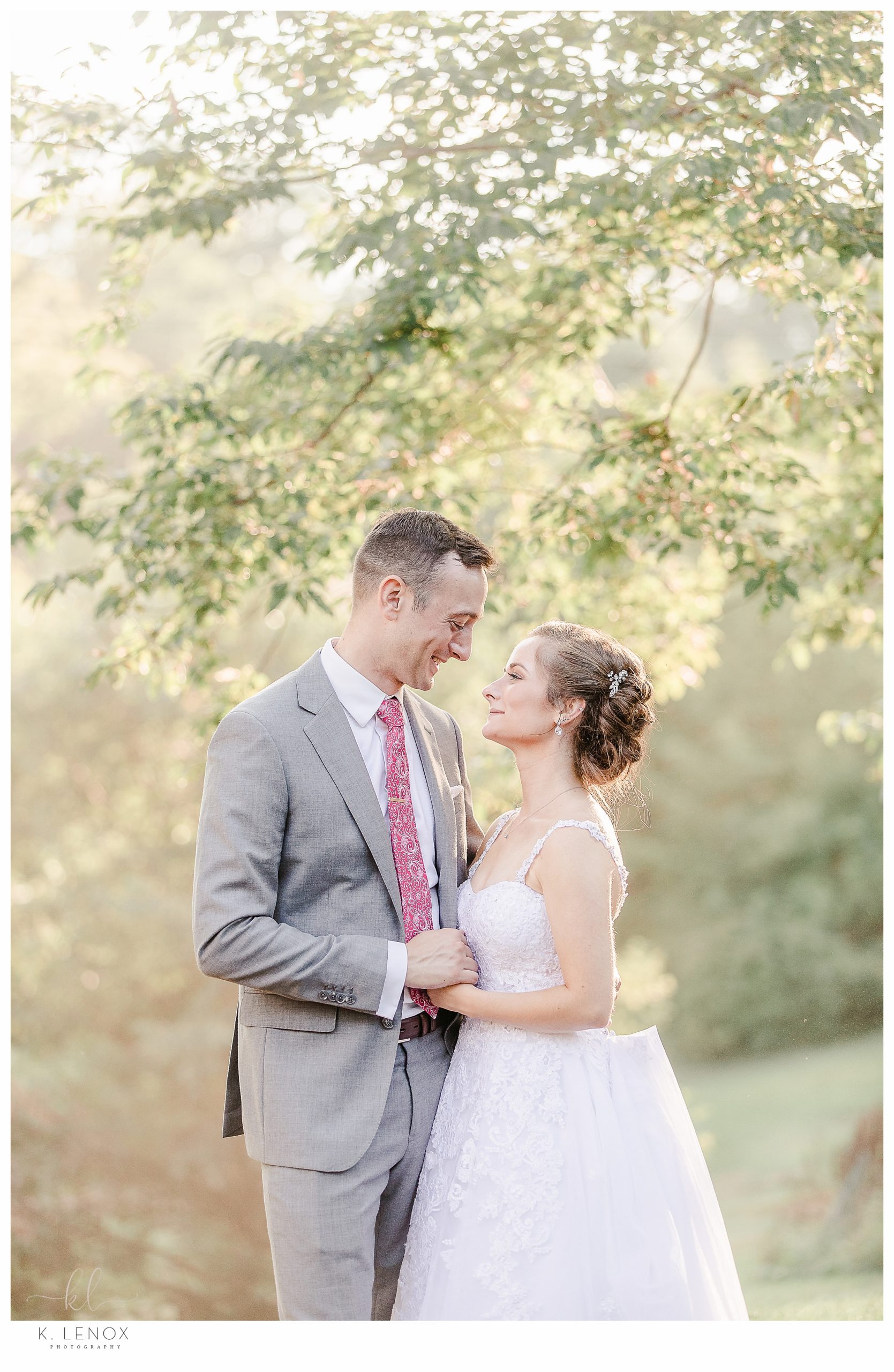 Pastel colors,  Light and Airy Bride and Groom portrait