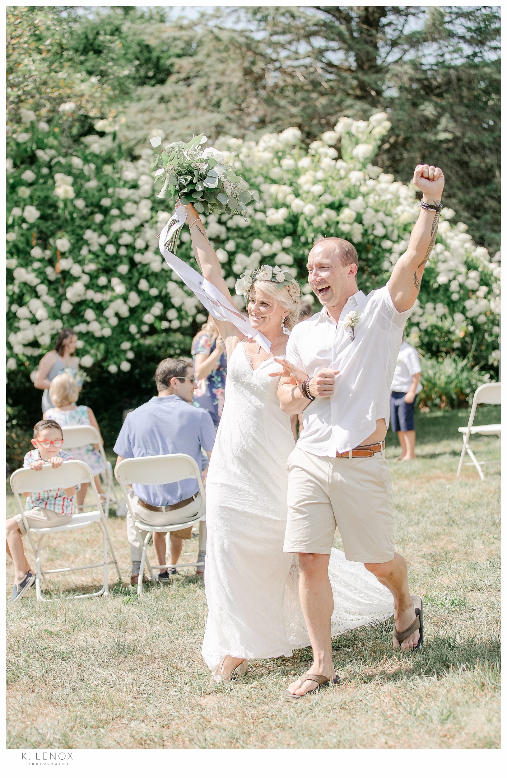 Light and Airy Micro Wedding at Moran Estates- Bride and Groom celebrating getting married during COVID