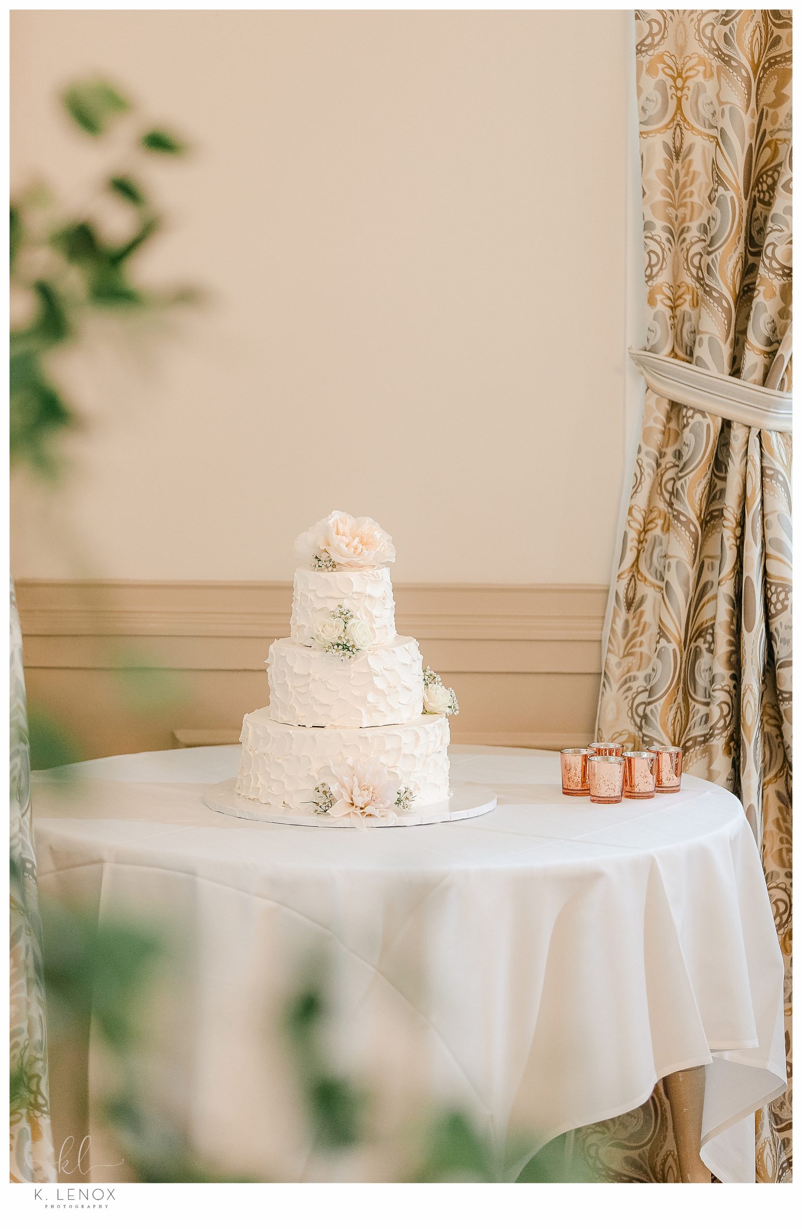 Wedding at the Keene Country Club- Wedding Cake