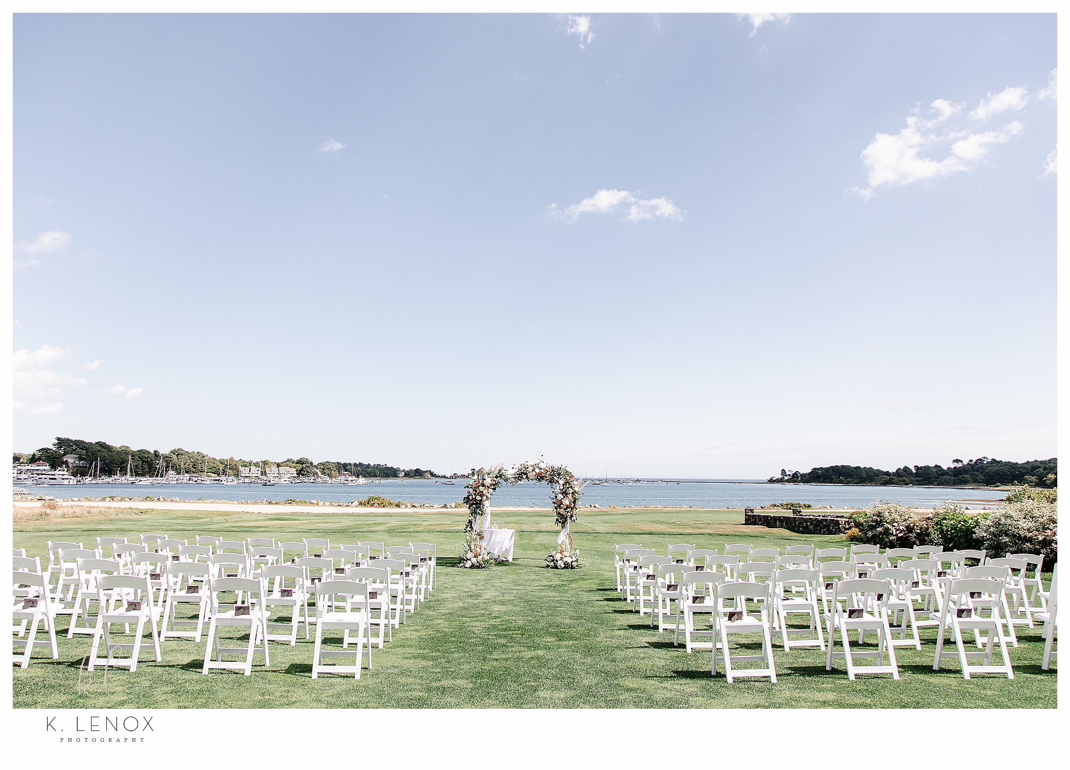Wedding Ceremony at the Wentworth Country club in Portsmouth NH