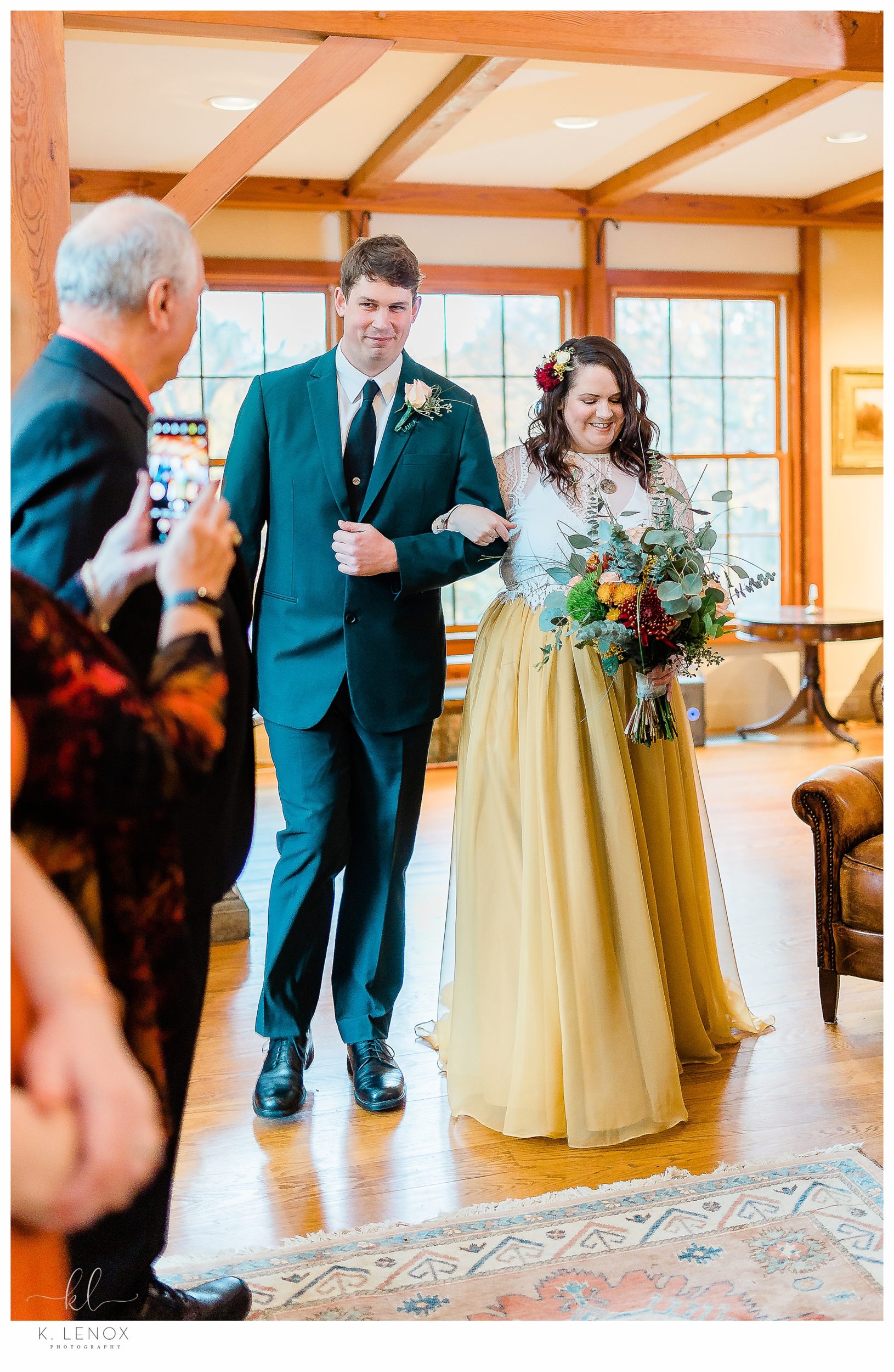 Fall Micro Wedding At Moran Estates- inside the house. 