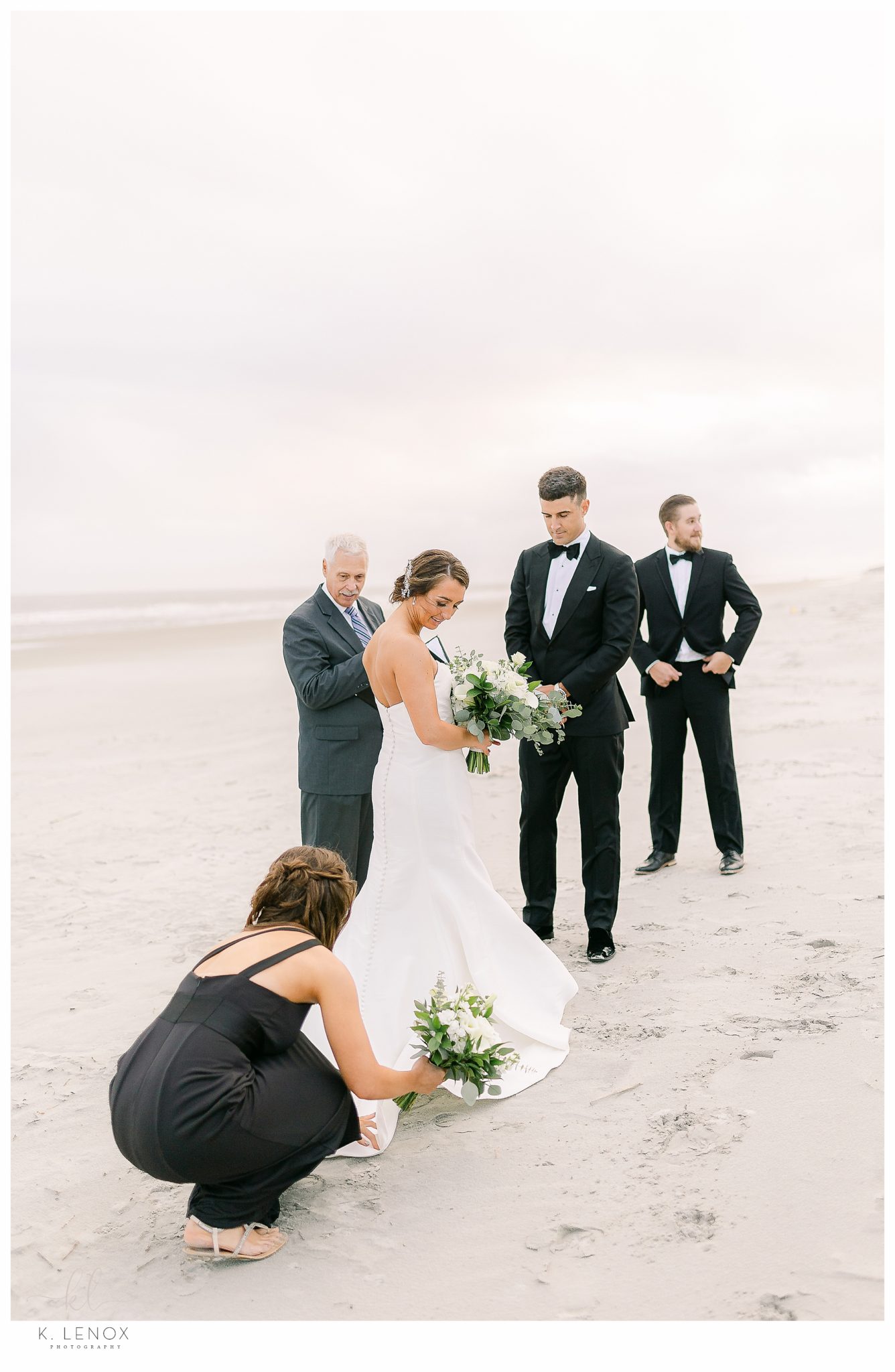 beach black tie wedding