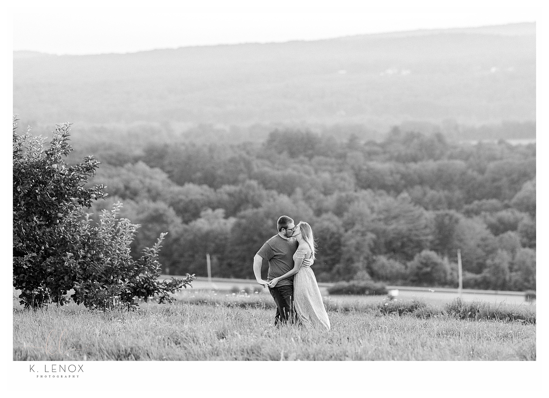 Alyson's Orchard Engagement k lenox photography